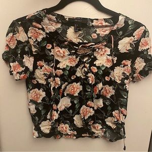Forever 21 Floral Crop Top | Small